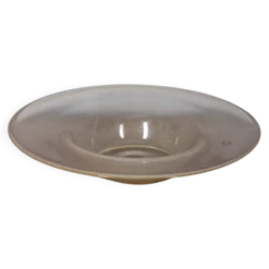 Assiette décorative en verre de Murano des années 1980 avec un design en feuille d'or par V. Nason & C.