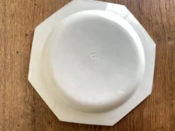 Assiettes octogonales Montereau directoire 1810 grisaille néoclassique