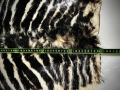 Authentic vintage zebra skin