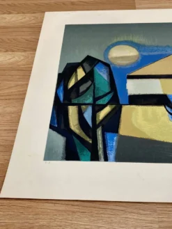 Authentique lithographie signée.