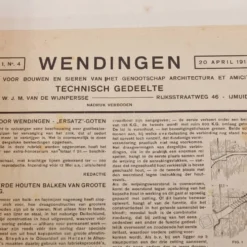 Avril 1918, Wendingen, lithographie de C. J. Blaauw