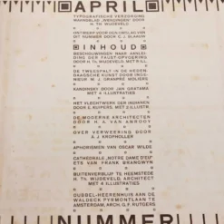 Avril 1918, Wendingen, lithographie de C. J. Blaauw