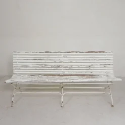 Banc de jardin, banc à lattes, pliant, 2 mètres de long, années 1930