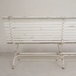 Banc de jardin, banc à lattes, pliant, 2 mètres de long, années 1930