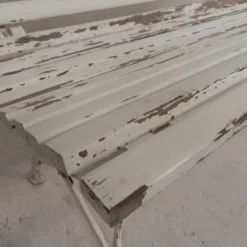 Banc de jardin, banc à lattes, pliant, 2 mètres de long, années 1930
