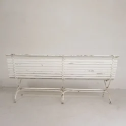 Banc de jardin, banc à lattes, pliant, 2 mètres de long, années 1930