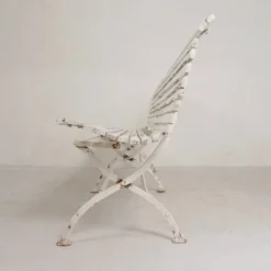Banc de jardin, banc à lattes, pliant, 2 mètres de long, années 1930