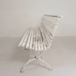 Banc de jardin, banc à lattes, pliant, 2 mètres de long, années 1930