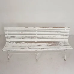 Banc de jardin, banc à lattes, pliant, 2 mètres de long, années 1930