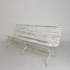 Banc de jardin, banc à lattes, pliant, 2 mètres de long, années 1930