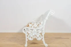 Banc de jardin en aluminium victorien, Royaume-Uni, années 1950