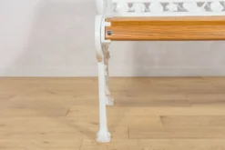 Banc de jardin en aluminium victorien, Royaume-Uni, années 1950