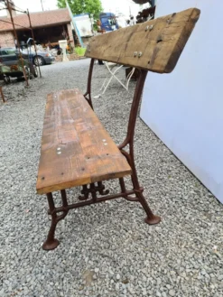 Banc de jardin en bois et fonte