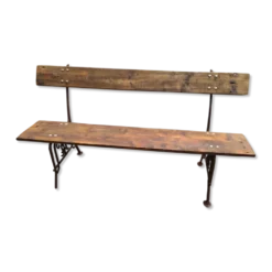 Banc de jardin en bois et fonte