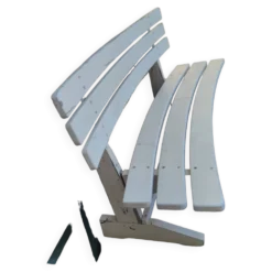 Banc de jardin en bois peint vers 1950