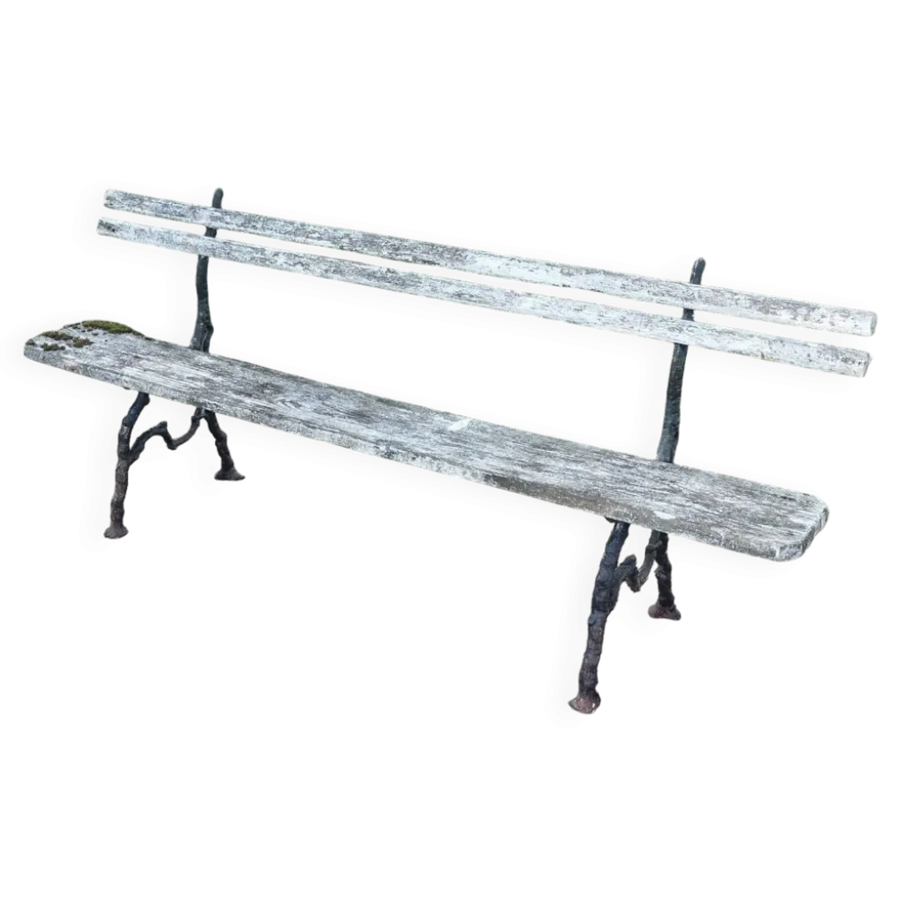 Banc de jardin fonte bois