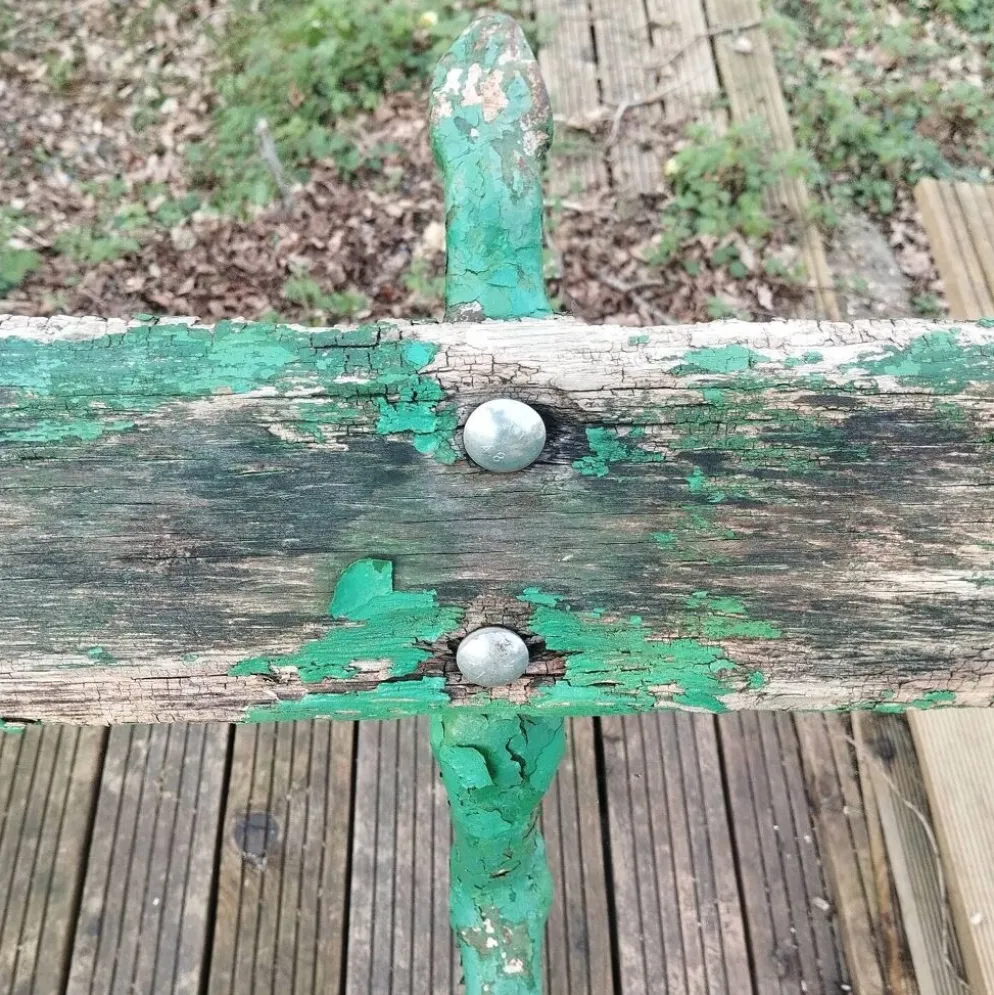 Banc de jardin public fonte XIXe