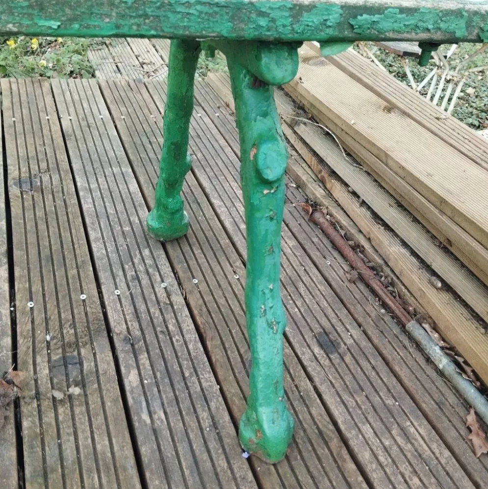 Banc de jardin public fonte XIXe