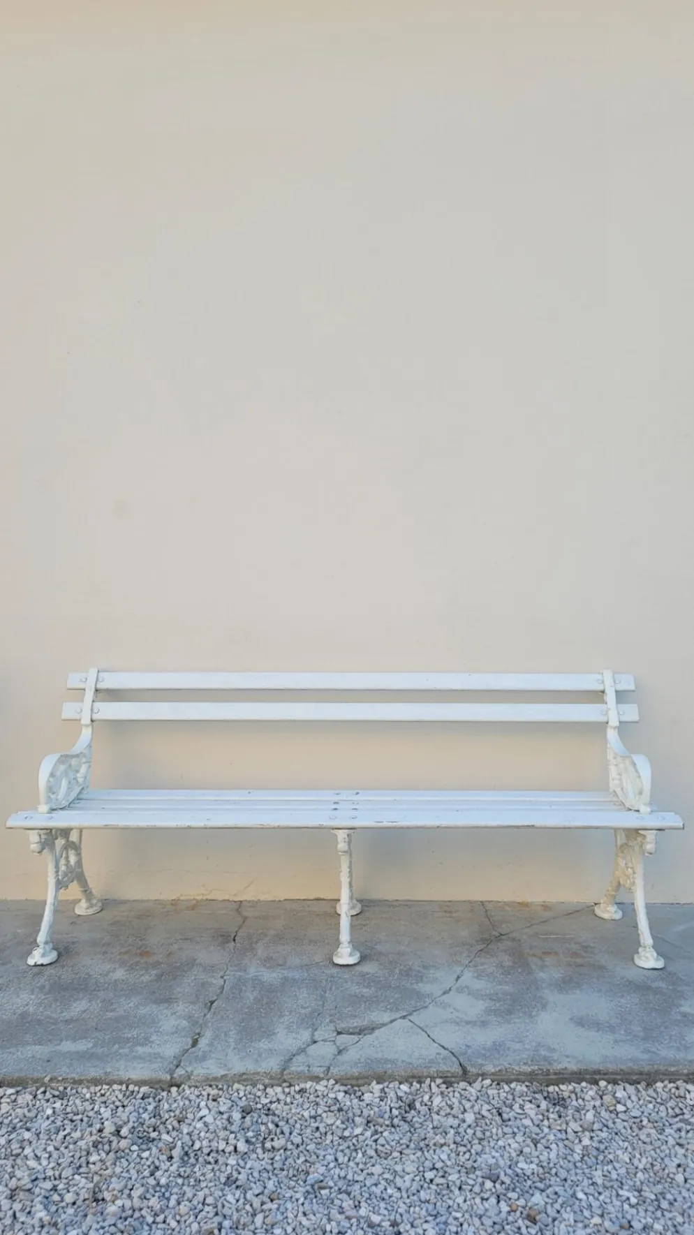 Banc de jardin signé Godin en fonte de maison bourgeoise