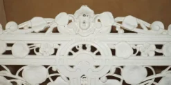 Banc de jardin style victorien 1870 motif Capucine Coalbrookdale
