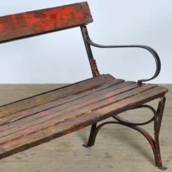 Banc de parc en fer riveté années 1920