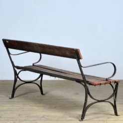 Banc de parc en fer riveté années 1920