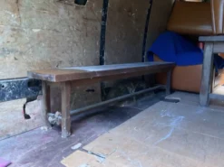 Banc en chêne vintage