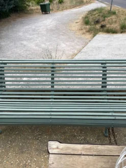 Banc fonte et bois