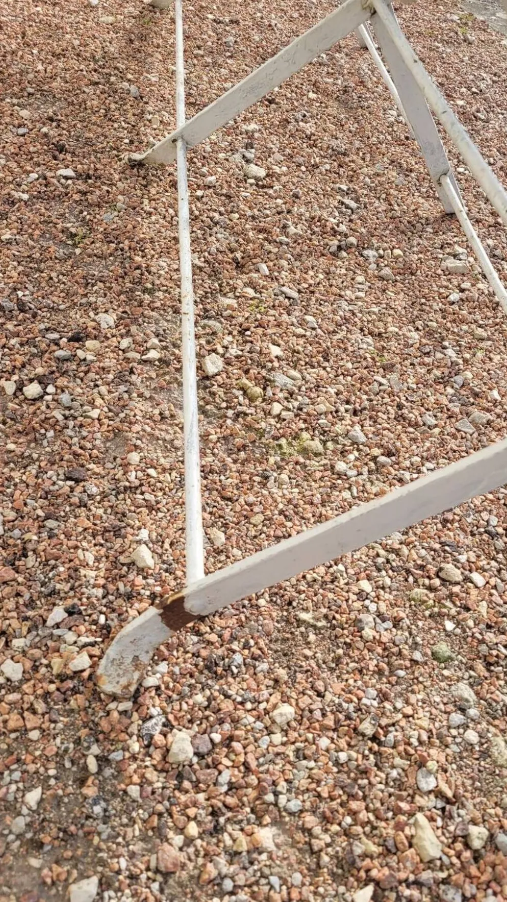 Banc pliant de Jardin en fer et bois ancien - 1950s