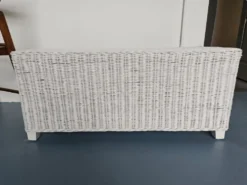 Banc rangement rotin
