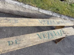 2 bancs de brasserie