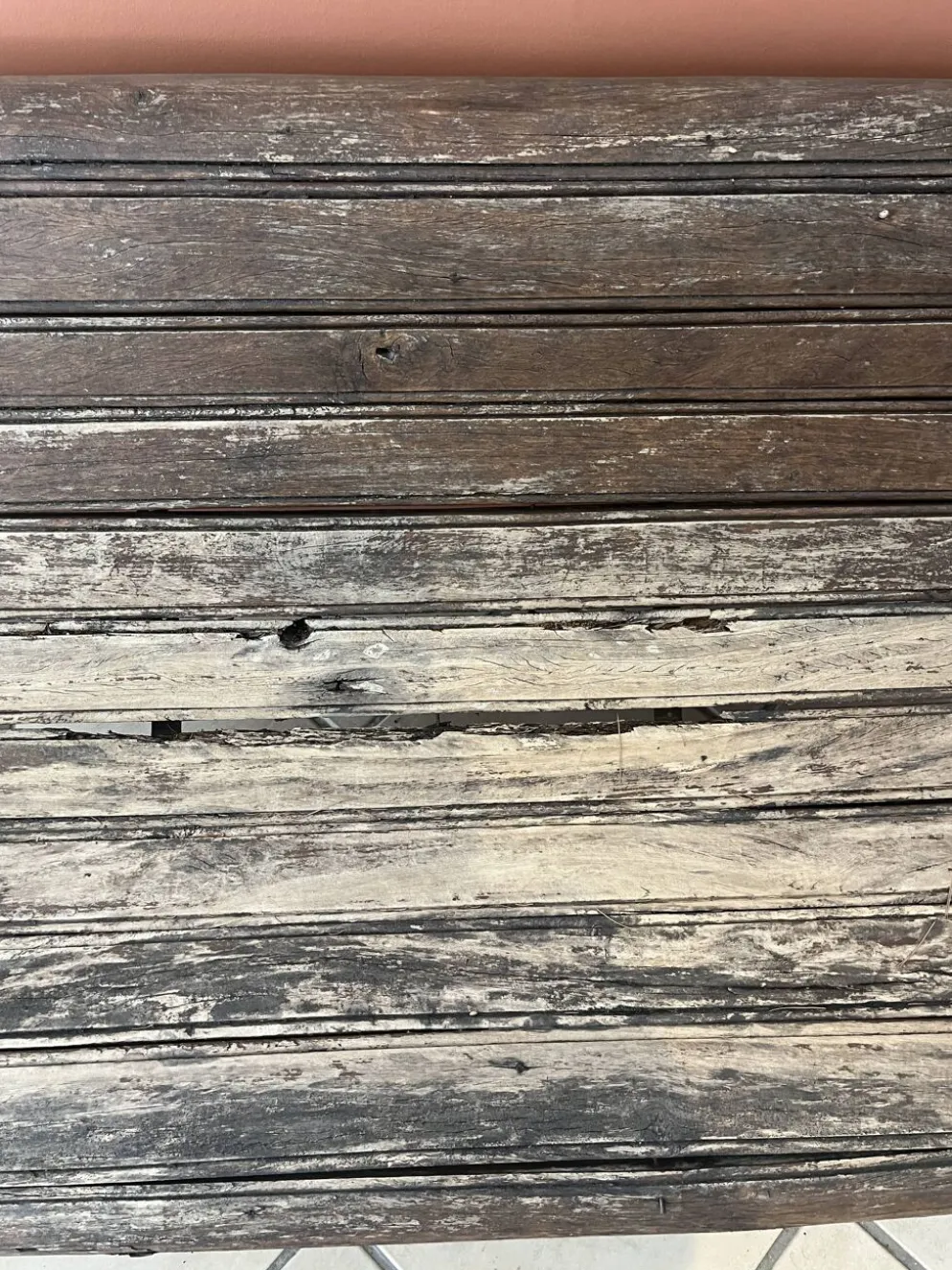 banc style colonial ancien