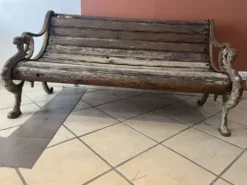 banc style colonial ancien
