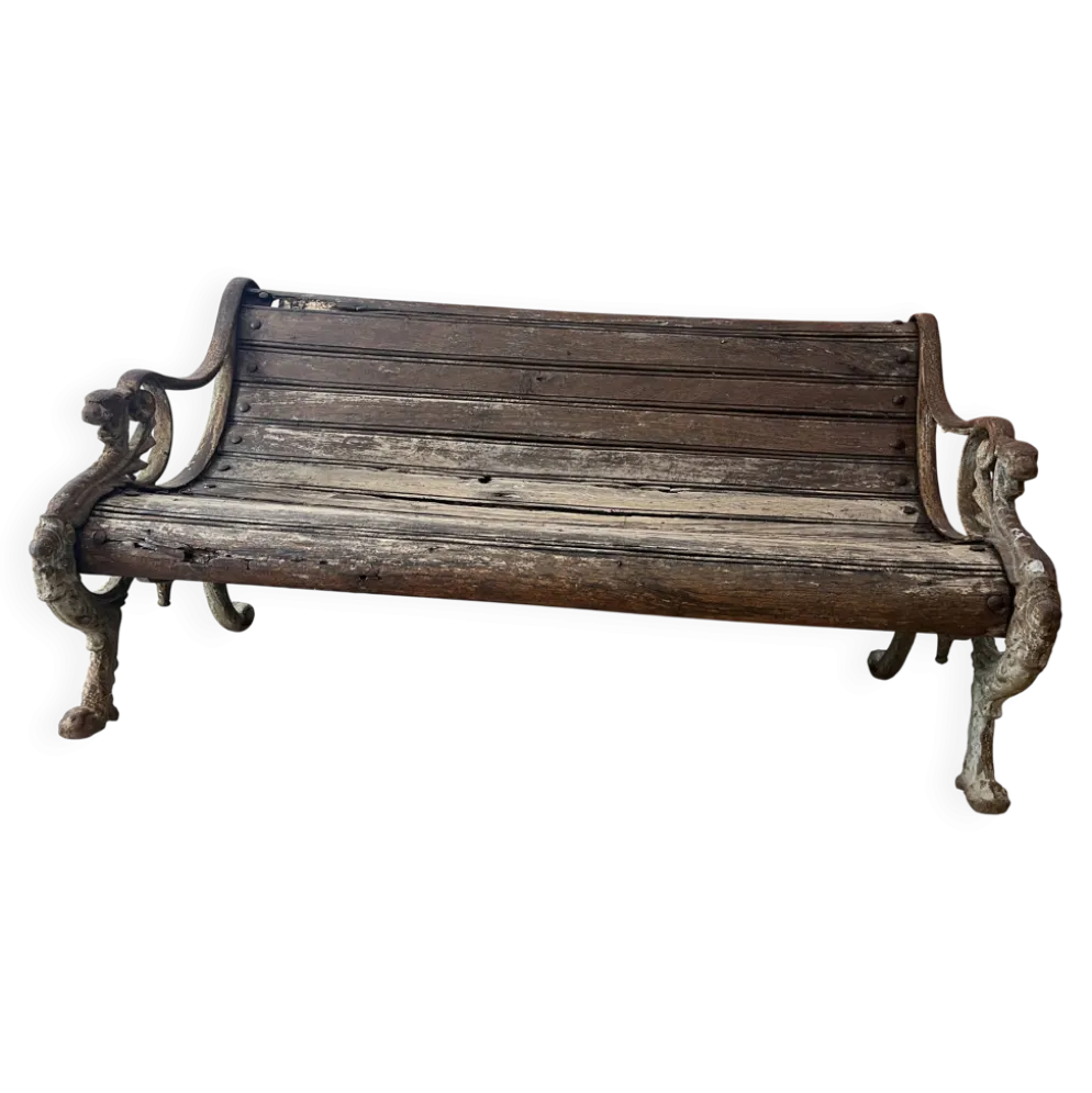 banc style colonial ancien