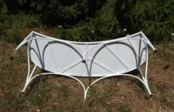 Banquette de jardin en fer forgé
