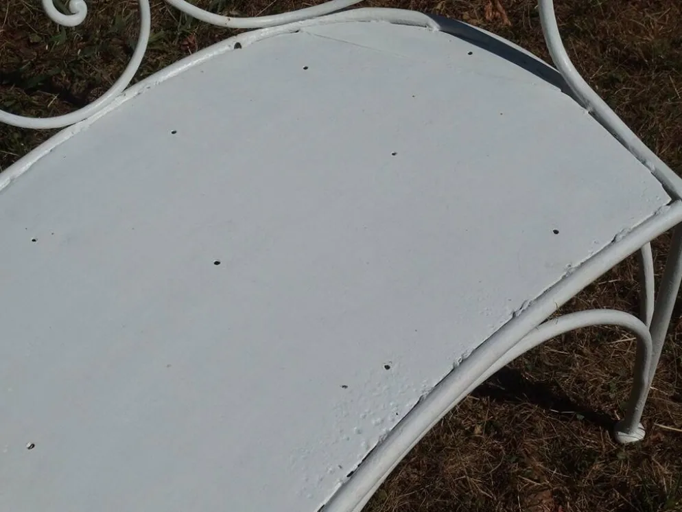 Banquette de jardin en fer forgé