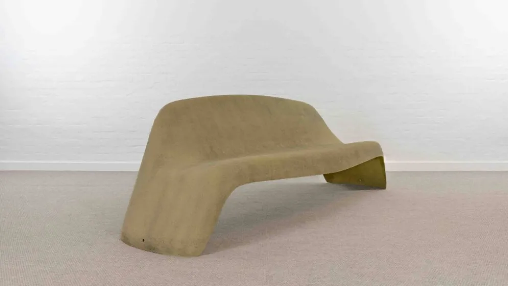 Banquette de jardin par walter papst pour wilkhahn 1964