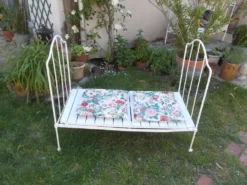 Banquette fer forgé