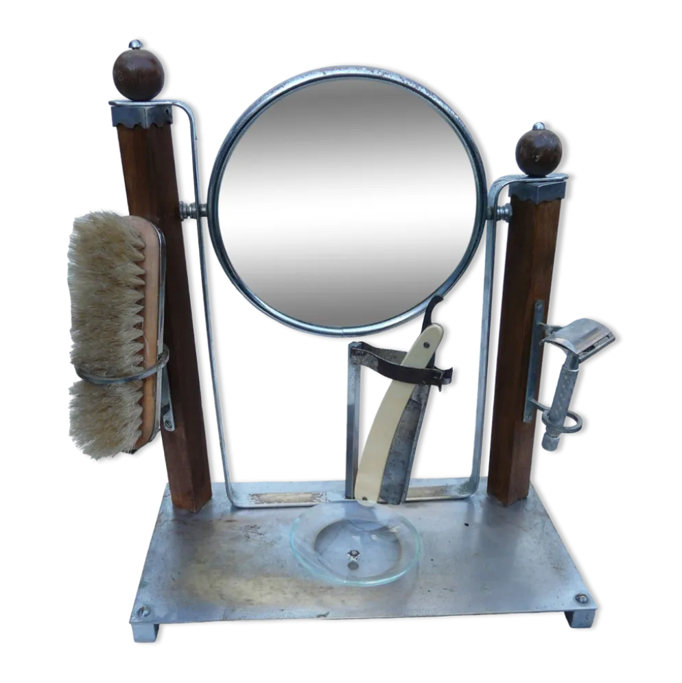Barbière ensemble miroir de barbier et set de rasage