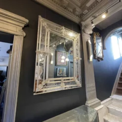 Barovier & Toso Murano, miroir à pare-closes gravées, début du XXᵉ siècle