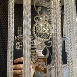 Barovier & Toso Murano, miroir à pare-closes gravées, début du XXᵉ siècle