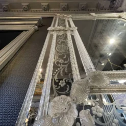 Barovier & Toso Murano, miroir à pare-closes gravées, début du XXᵉ siècle
