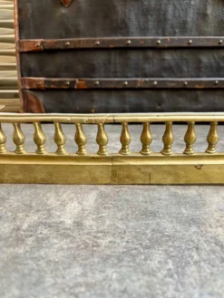 Barre de foyer de cheminée en bronze doré