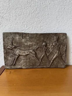 Bas-relief en bronze, milieu XXème
