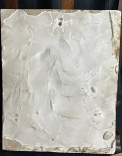 Bas-relief en plâtre patiné signé Robert Coutin début XXème