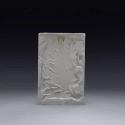 Bas-relief en plâtre représentant une feuille d'acanthe, d'inspiration roma