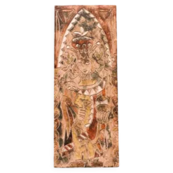 Bas relief en terre cuite, art brut, signé Christophe Jehan