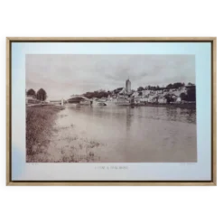 Beaumont-sur-Oise, planche photo imprimée en 1934.
