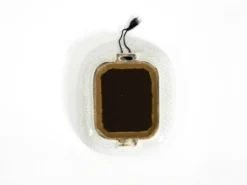 Beau petit miroir en céramique Art Déco par Gmundner Keramik Autriche, 1920