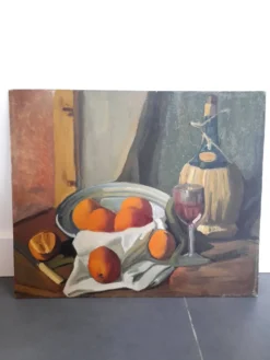 Beau tableau nature morte aux fruits
